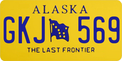 AK license plate GKJ569