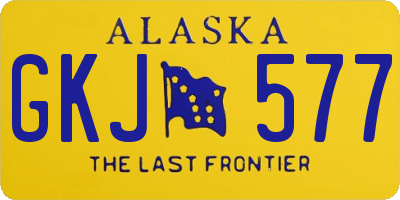 AK license plate GKJ577