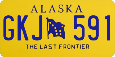 AK license plate GKJ591