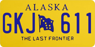 AK license plate GKJ611