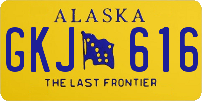 AK license plate GKJ616