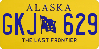 AK license plate GKJ629