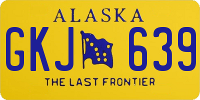 AK license plate GKJ639