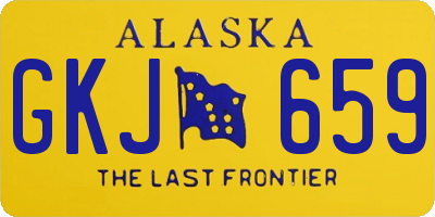 AK license plate GKJ659