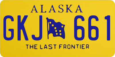 AK license plate GKJ661