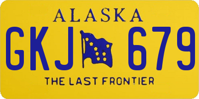 AK license plate GKJ679