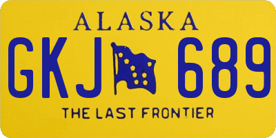 AK license plate GKJ689