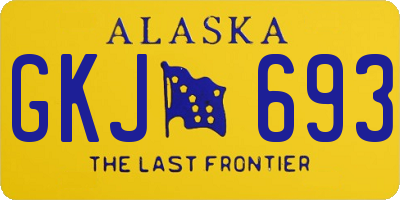 AK license plate GKJ693