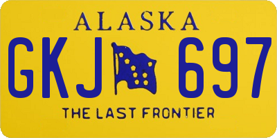 AK license plate GKJ697