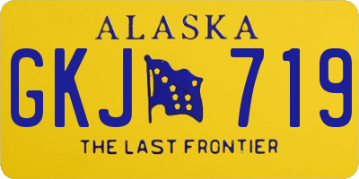 AK license plate GKJ719