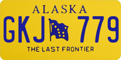 AK license plate GKJ779