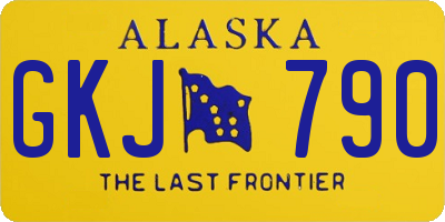 AK license plate GKJ790