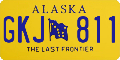 AK license plate GKJ811