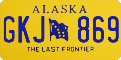 AK license plate GKJ869
