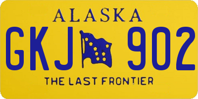 AK license plate GKJ902
