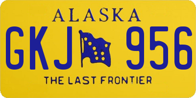 AK license plate GKJ956