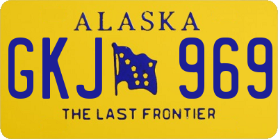 AK license plate GKJ969