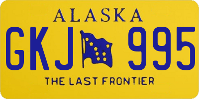 AK license plate GKJ995