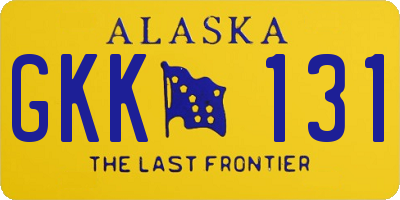 AK license plate GKK131