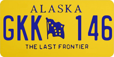 AK license plate GKK146