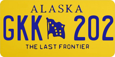 AK license plate GKK202