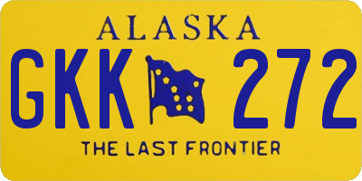 AK license plate GKK272