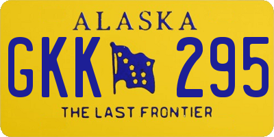AK license plate GKK295