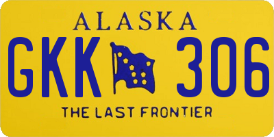 AK license plate GKK306