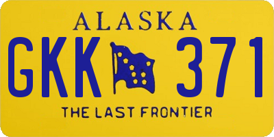 AK license plate GKK371