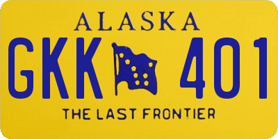 AK license plate GKK401