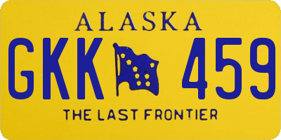 AK license plate GKK459