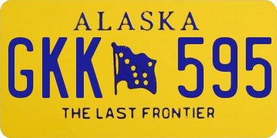 AK license plate GKK595