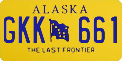 AK license plate GKK661