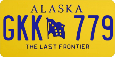 AK license plate GKK779