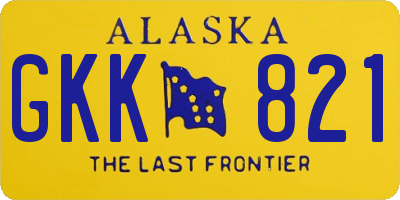 AK license plate GKK821