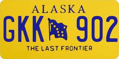 AK license plate GKK902