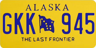 AK license plate GKK945