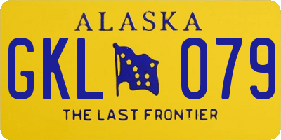 AK license plate GKL079