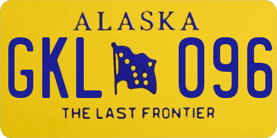 AK license plate GKL096
