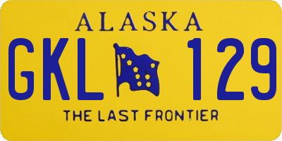 AK license plate GKL129
