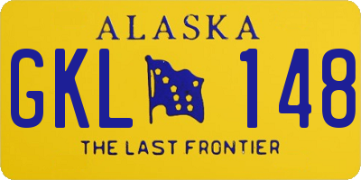 AK license plate GKL148