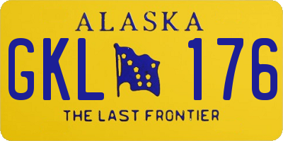 AK license plate GKL176