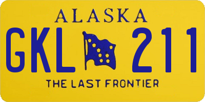AK license plate GKL211