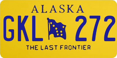 AK license plate GKL272