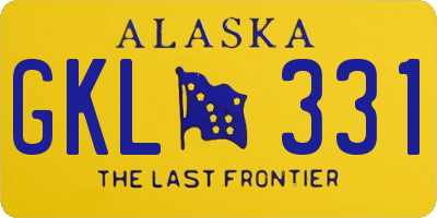 AK license plate GKL331