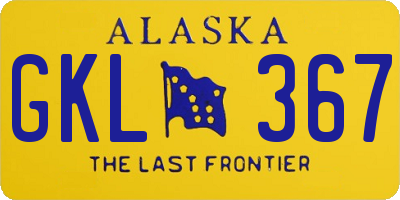 AK license plate GKL367