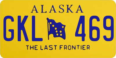 AK license plate GKL469