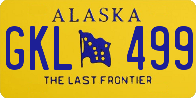 AK license plate GKL499