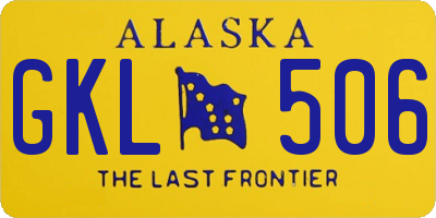 AK license plate GKL506