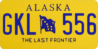 AK license plate GKL556